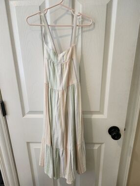 Girls Cat And Jack Pastel Stripe Dress